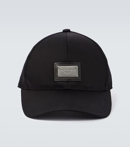 Logo cotton-blend baseball cap - Dolce&Gabbana - Modalova