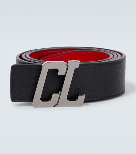 Cintura in pelle con logo CL - Christian Louboutin - Modalova