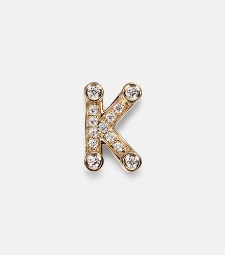 Petite K 18kt single earring with diamonds - Sophie Bille Brahe - Modalova