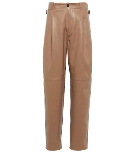 Pantalones Shobak de piel de tiro alto - The Mannei - Modalova