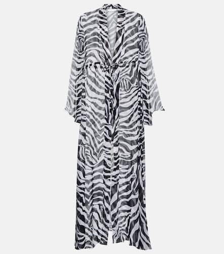 Betty zebra-print chiffon beach dress - Alexandra Miro - Modalova