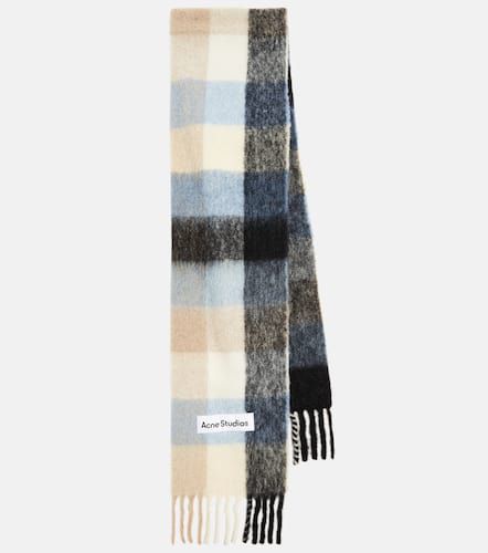 Checked alpaca and wool-blend scarf - Acne Studios - Modalova