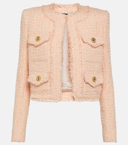 Balmain Cropped tweed jacket - Balmain - Modalova