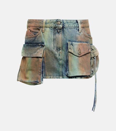 Minigonna di jeans Fay con stampa - The Attico - Modalova