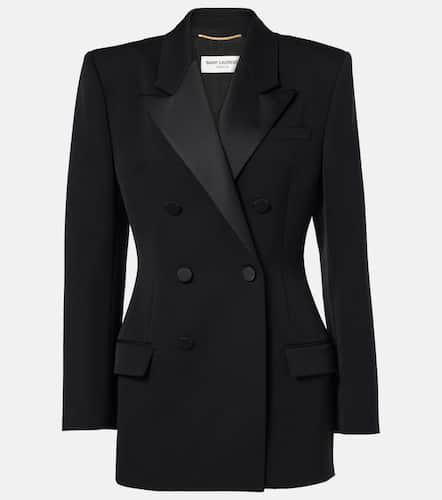 Blazer de lana grain de poudre - Saint Laurent - Modalova