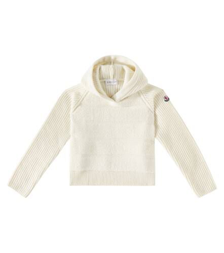 Sudadera con capucha de lana virgen - Moncler Enfant - Modalova