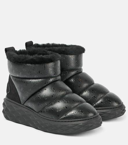 Stivaletti da neve Xan in pelle con shearling - Jimmy Choo - Modalova