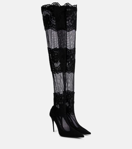 Over-the-knee sock boots - Dolce&Gabbana - Modalova