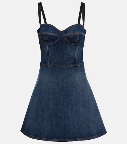 Vestido corto corsé de denim - Dolce&Gabbana - Modalova