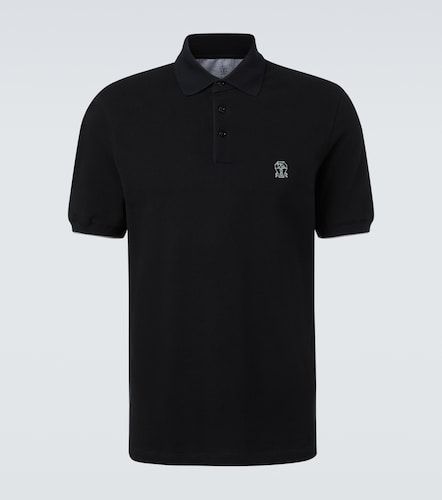 Polo de algodón con logo - Brunello Cucinelli - Modalova