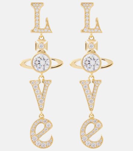 Roderica crystal-embellished earrings - Vivienne Westwood - Modalova