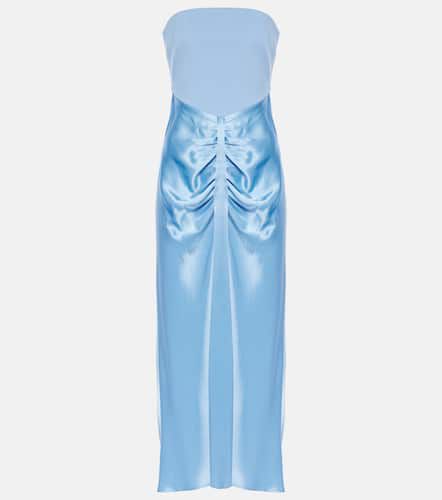 Wayfaring ponte and satin midi dress - Staud - Modalova