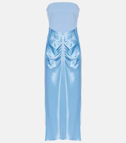 Wayfaring ponte and satin midi dress - Staud - Modalova