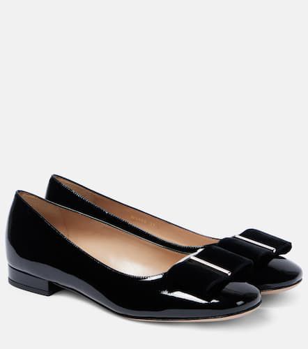 Audrey bow-detail patent leather ballet flats - Tom Ford - Modalova