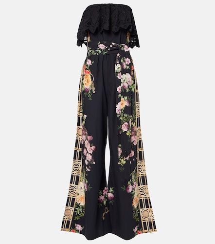 Mono de algodón floral con volantes - Camilla - Modalova