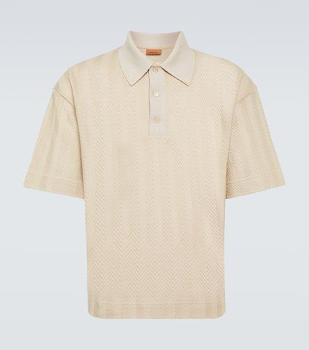 Chevron cotton-blend polo shirt - Missoni - Modalova