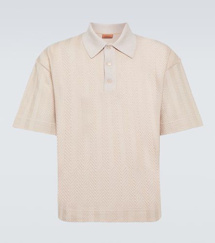 Chevron cotton-blend polo shirt - Missoni - Modalova