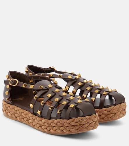 Rockstud leather espadrilles - Valentino Garavani - Modalova