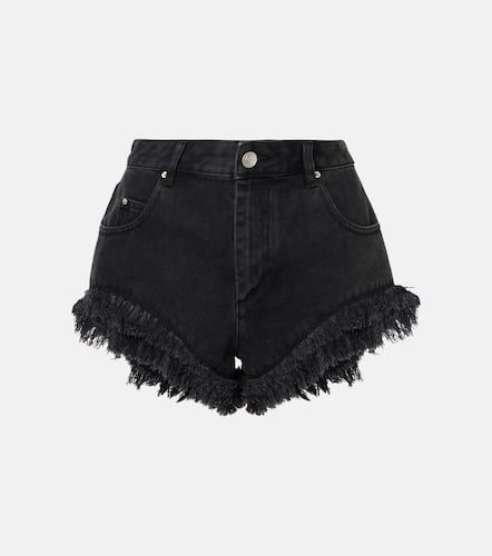 Eneidao fringed denim shorts - Isabel Marant - Modalova