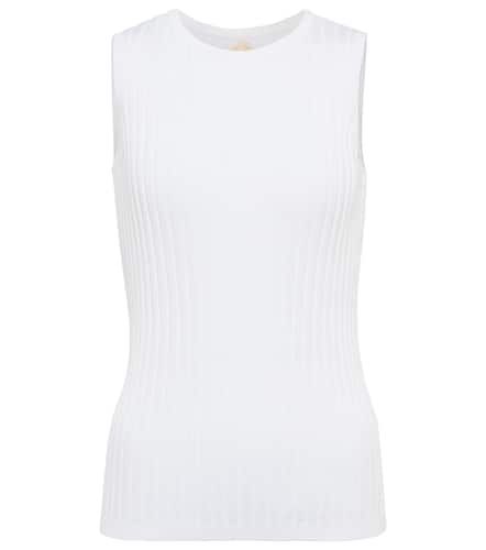 Ribbed-knit cotton and silk tank top - Jardin des Orangers - Modalova