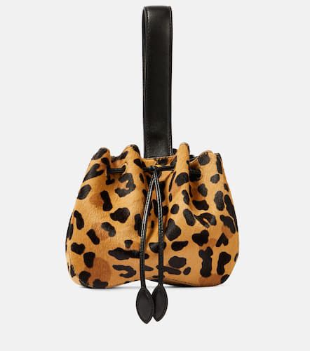 AlaÃ¯a Rose Marie Mini leopard-print calf hair clutch - Alaia - Modalova