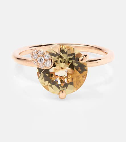 Anello Peekaboo in rosa 18kt con berilio e diamanti - Bucherer Fine Jewellery - Modalova