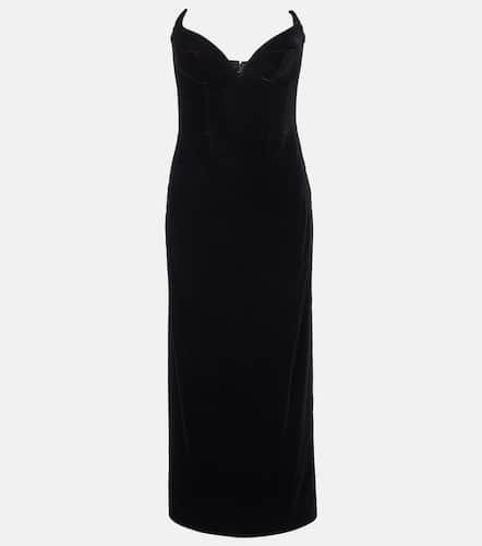 Mugler Robe bustier en velours - Mugler - Modalova