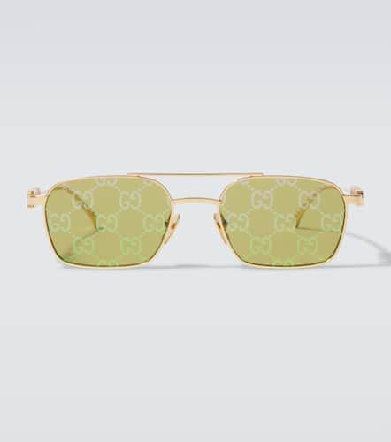 Gafas de sol rectangulares con GG - Gucci - Modalova