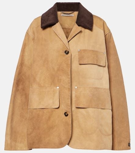 Corduroy-trimmed cotton field jacket - Stella McCartney - Modalova