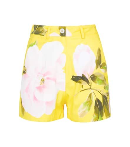 Shorts de algodón y seda florales - Valentino - Modalova