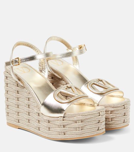 Wedge-Sandalen VLogo aus -Leder - Valentino Garavani - Modalova