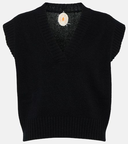 Cropped cashmere sweater vest - Jardin des Orangers - Modalova