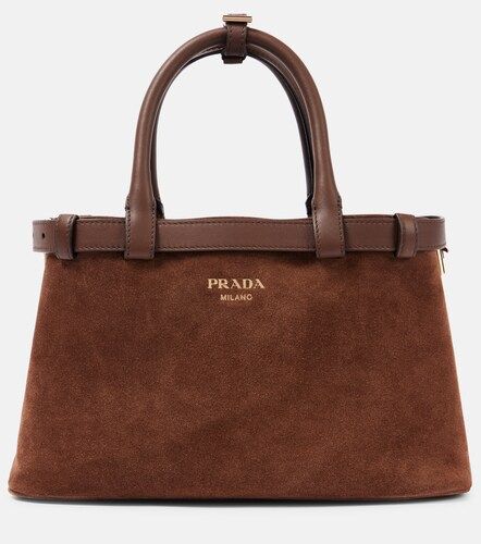 Borsa Buckle Small in suede - Prada - Modalova