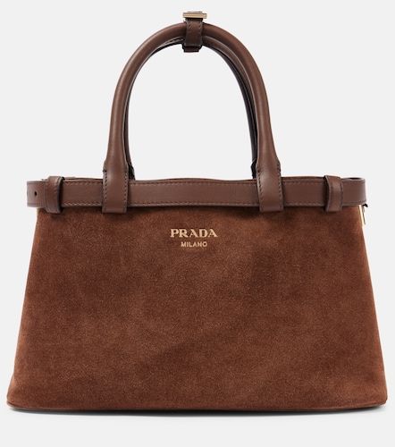 Buckle Small suede tote bag - Prada - Modalova