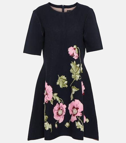 Poppy floral jacquard minidress - Oscar de la Renta - Modalova