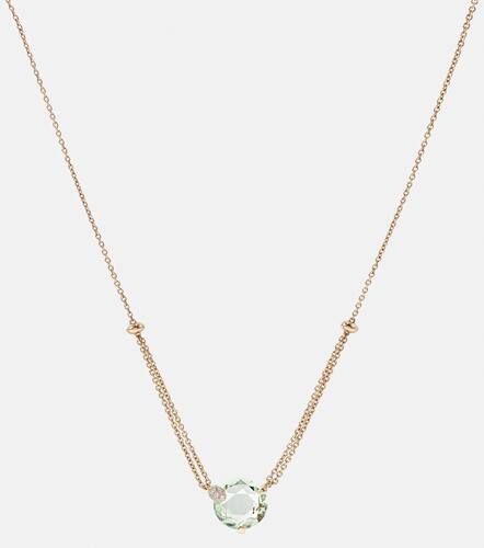 Kt rose necklace with prasiolite and diamonds - Bucherer Fine Jewellery - Modalova