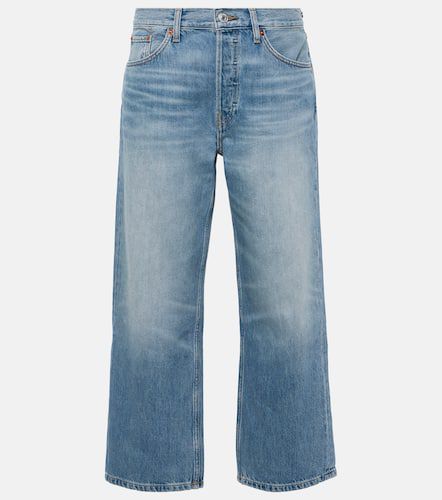 Loose mid-rise cropped straight jeans - Re/Done - Modalova