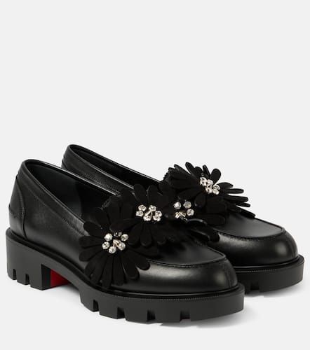 Verzierte Loafers Flora Moc aus Leder - Christian Louboutin - Modalova