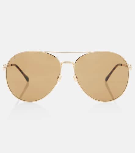 Gafas de sol de aviador con Horsebit - Gucci - Modalova