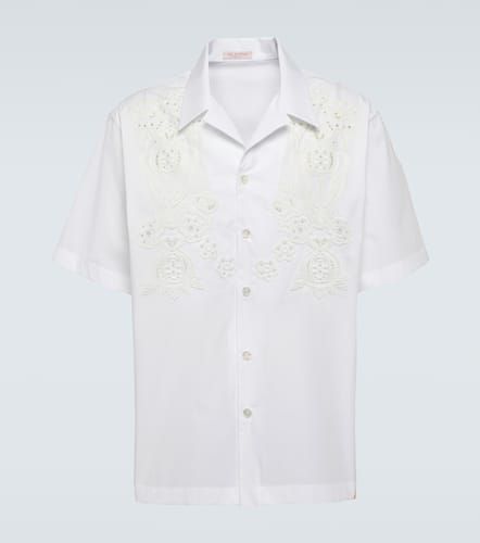 Besticktes Hemd aus Baumwollpopeline - Valentino - Modalova