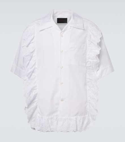 Ruffled cotton poplin shirt - Simone Rocha - Modalova