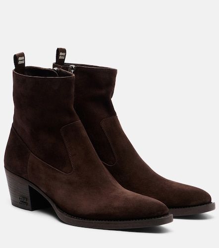 Miu Miu Suede ankle boots - Miu Miu - Modalova