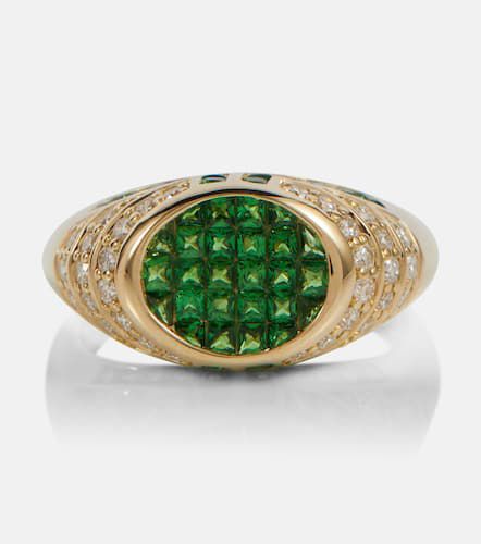 Lady Emerald 14kt ring with emerald and diamonds - Rainbow K - Modalova