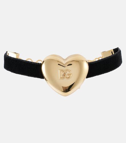 Dolce&Gabbana Armband DG aus Samt - Dolce&Gabbana - Modalova