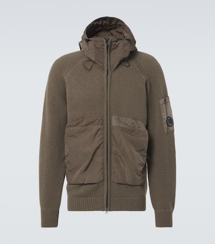 Lens wool-blend zip-up hoodie - C.P. Company - Modalova