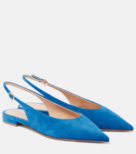 Slingback-Ballerinas aus Veloursleder - Gianvito Rossi - Modalova