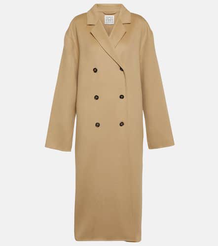 Oversized double-breasted wool coat - Toteme - Modalova