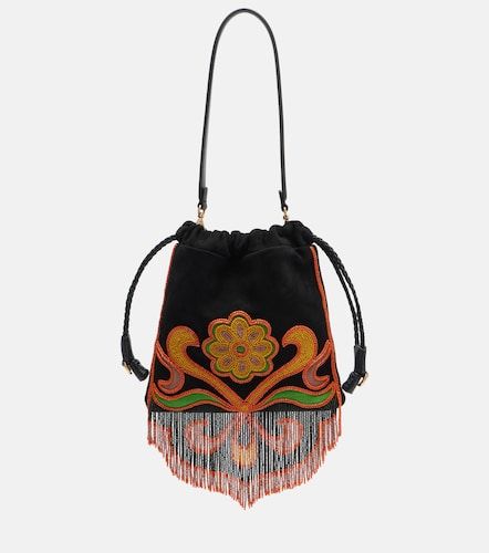Borsa Kalispera Small in suede con perline - Etro - Modalova