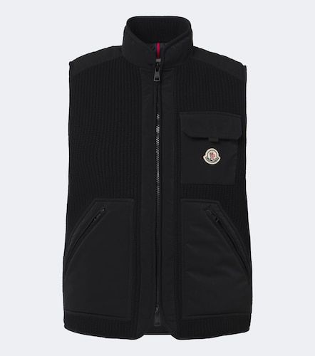 Lenevra wool-blend down vest - Moncler - Modalova