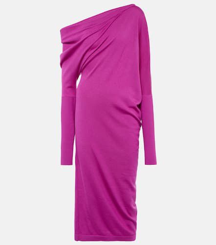 One-shoulder cashmere and silk midi dress - Tom Ford - Modalova